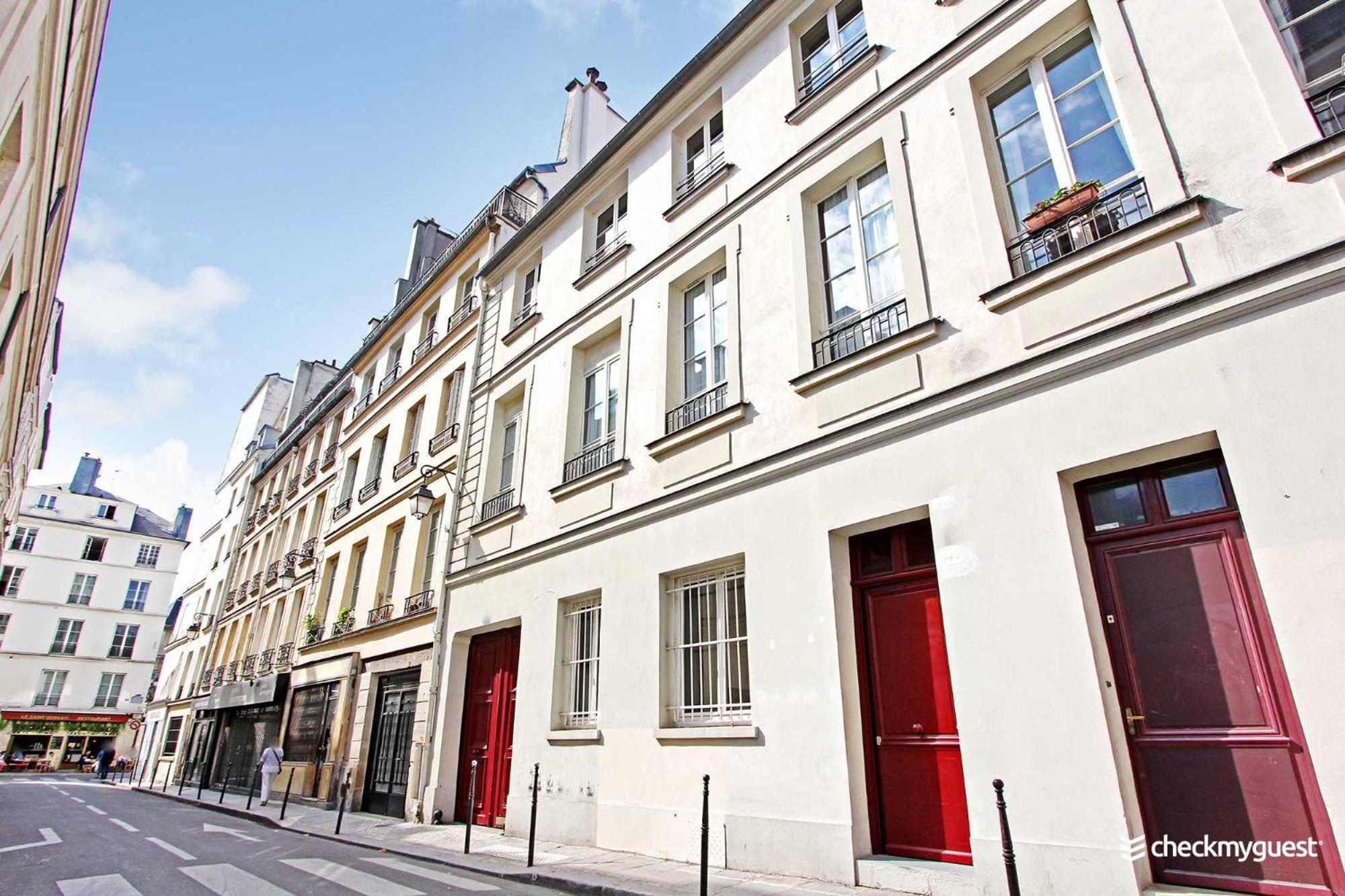 Authentic Apartment - 2Br-6P - Le Marais Paris Exteriör bild